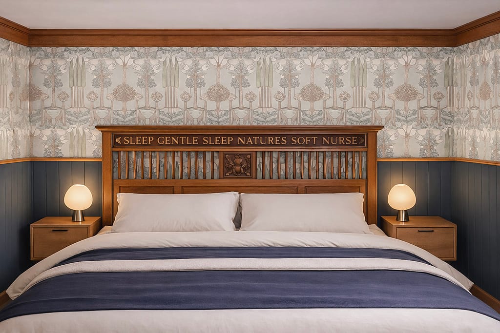 Bespoke bedroom furniture, made to measure headboard and beside units