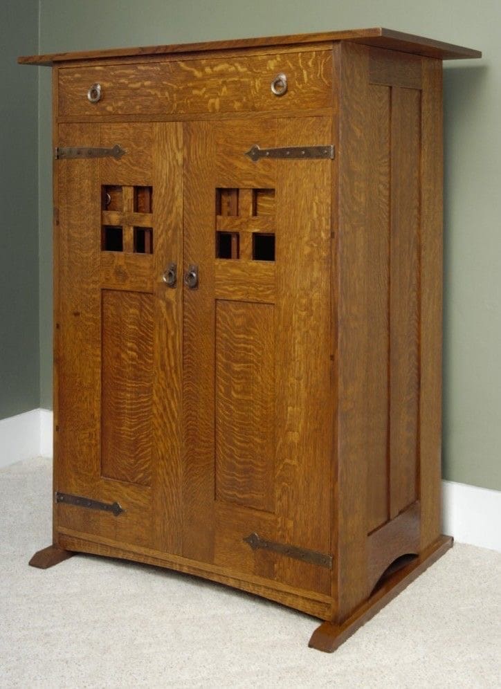 Period style armoire cabinet
